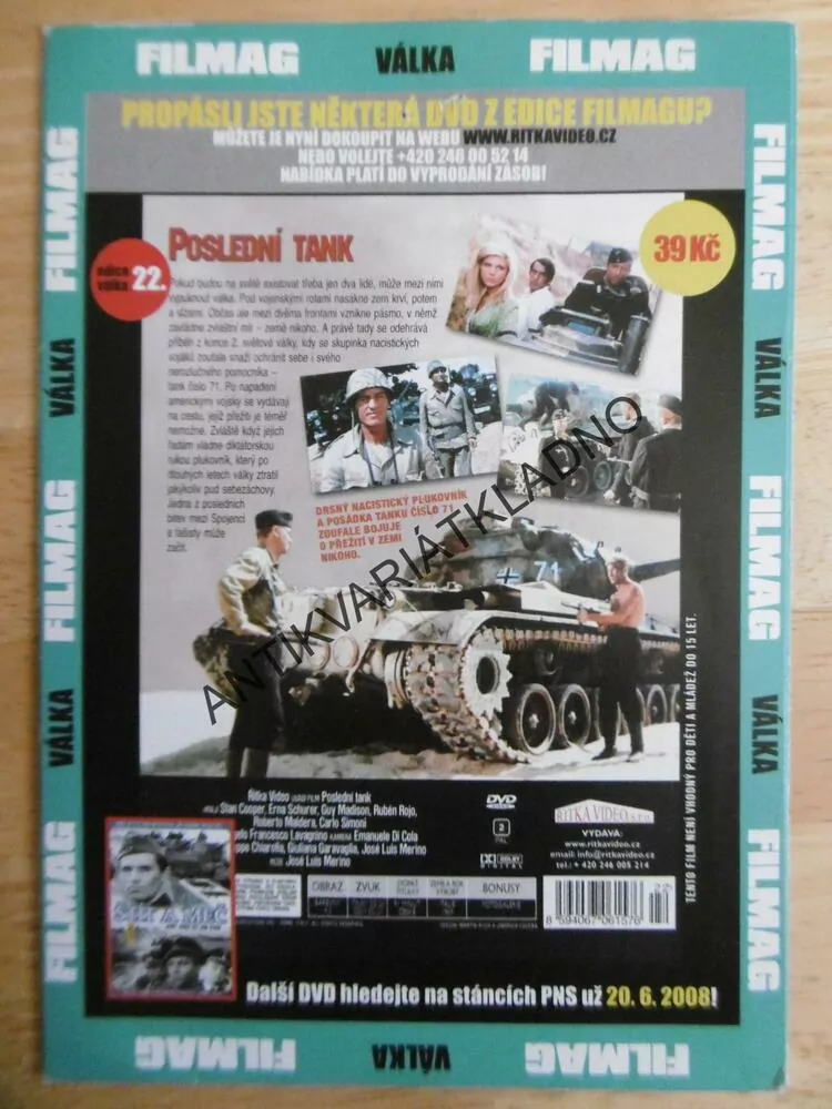 POSLEDNÍ TANK, DVD FILM 