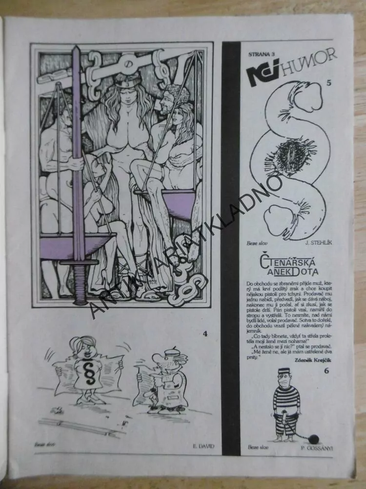 NEI HUMOR, 6/1991 ,EROTICKÁ KNIHOVNIČKA EROTIKA, SEX , PORNO