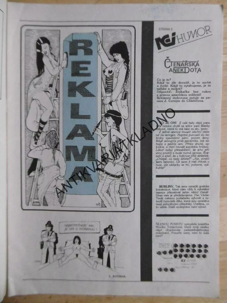 NEI HUMOR, 1/1993 ,EROTICKÁ KNIHOVNIČKA EROTIKA, SEX , PORNO