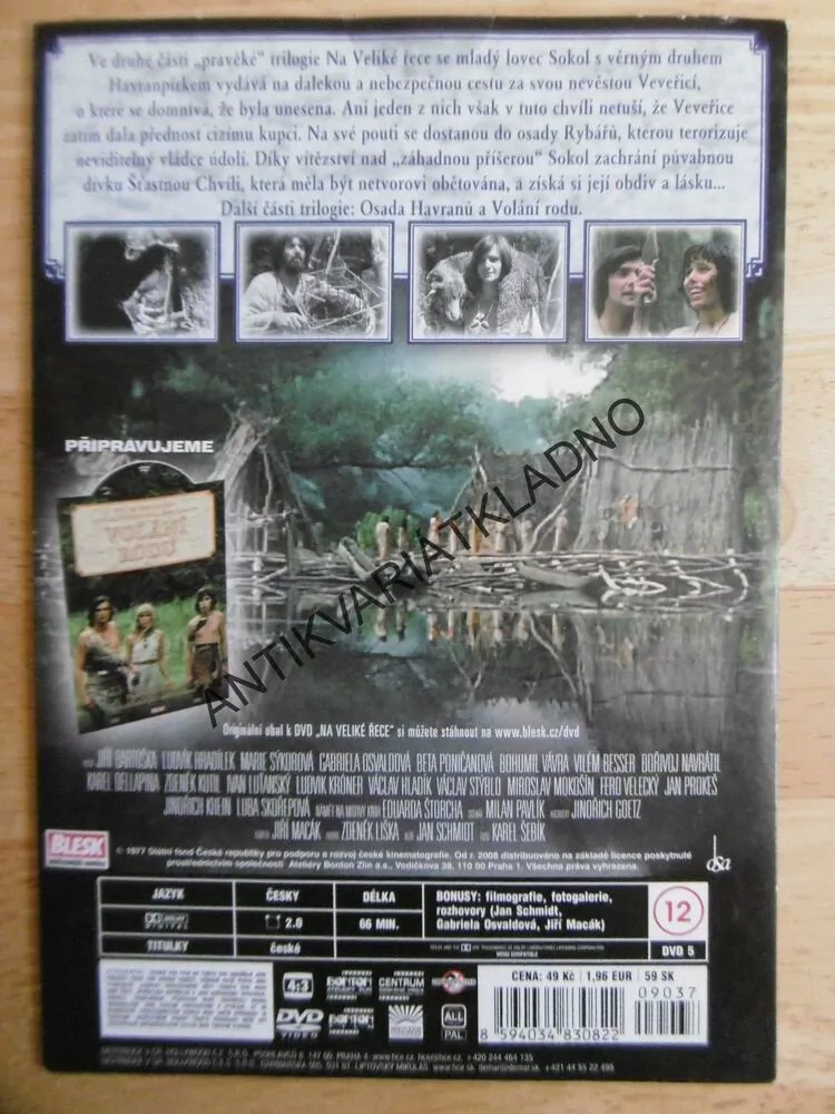 NA VELIKÉ ŘECE, DVD FILM
