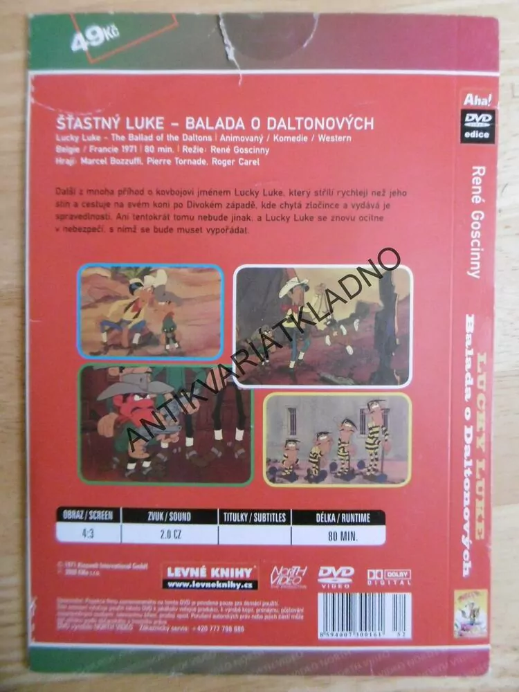 ŠŤASTNÝ LUKE, DVD FILM 