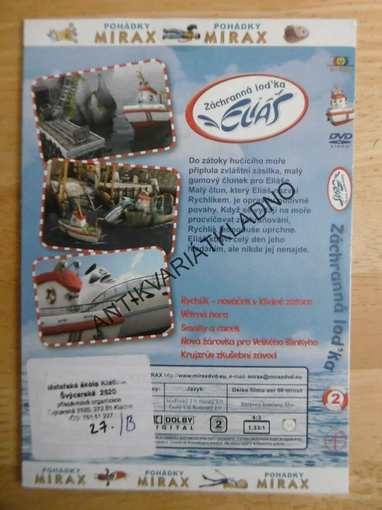 ZÁCHRANNÁ LOĎKA ELIÁŠ 2., DVD FILM