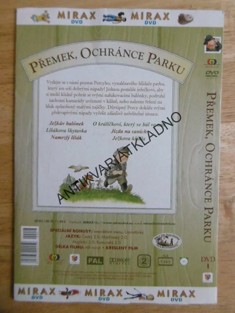 PŘEMEK, OCHRÁNCE PARKU, JEŽKŮV BALONEK, DVD FILM