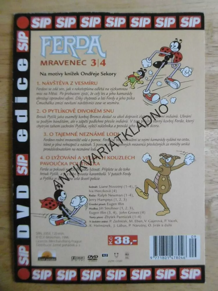 FERDA MRAVENEC, 3-4, DVD FILM