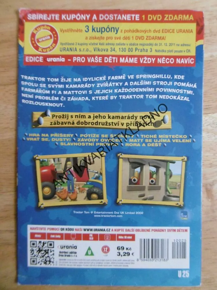 TRAKTOR TOM, ZÁVODY OVEČEK, DVD FILM