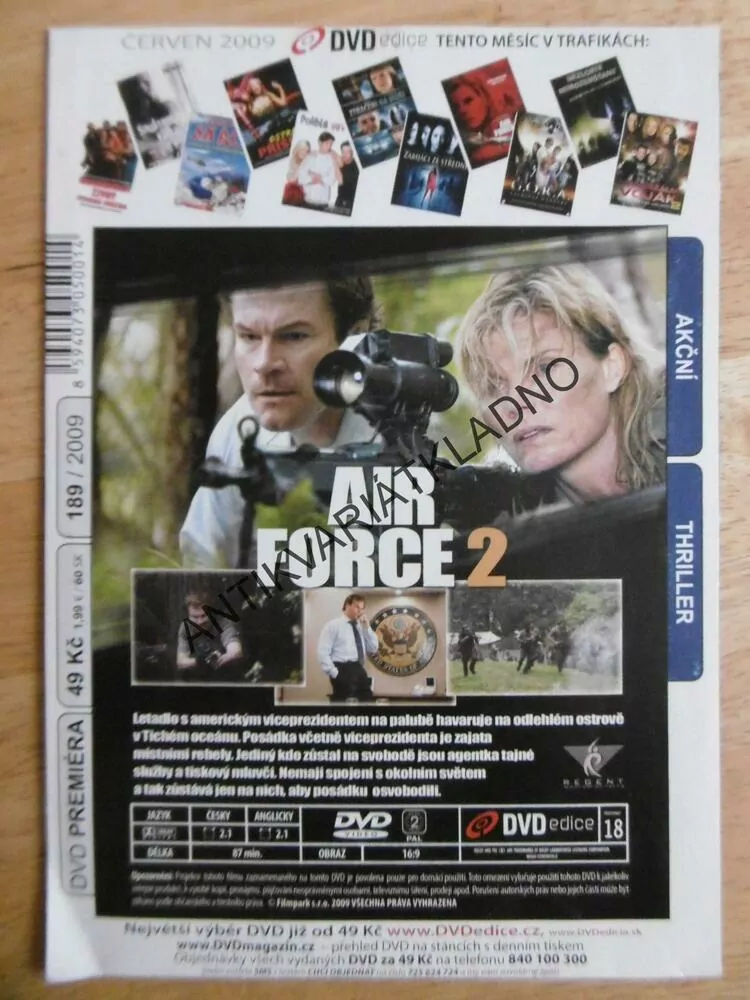 AIR FORCE 2, DVD FILM
