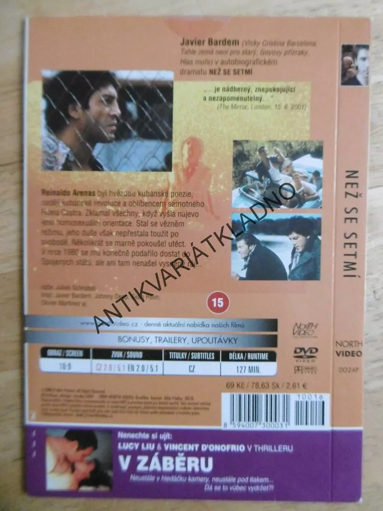 NEŽ SE SETMÍ, JOHNNY DEPP, JAVIER BARDEM, DVD FILM