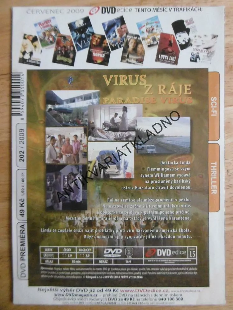 VIRUS Z RÁJE, DVD FILM