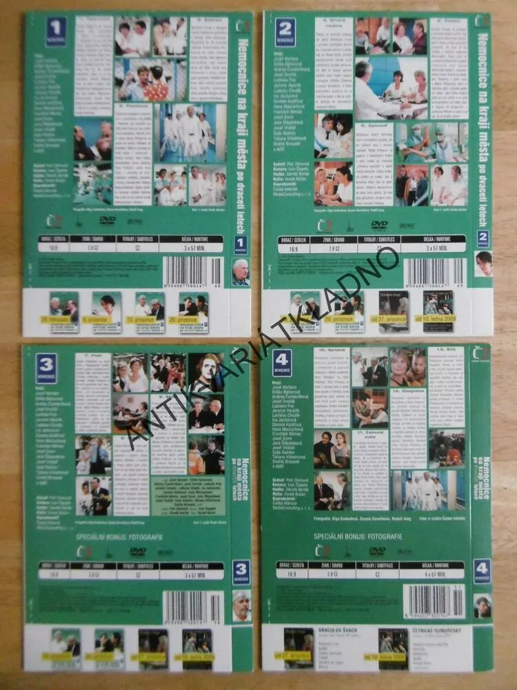 NEMOCNICE NA KRAJI MĚSTA, 1-4, DVD FILM