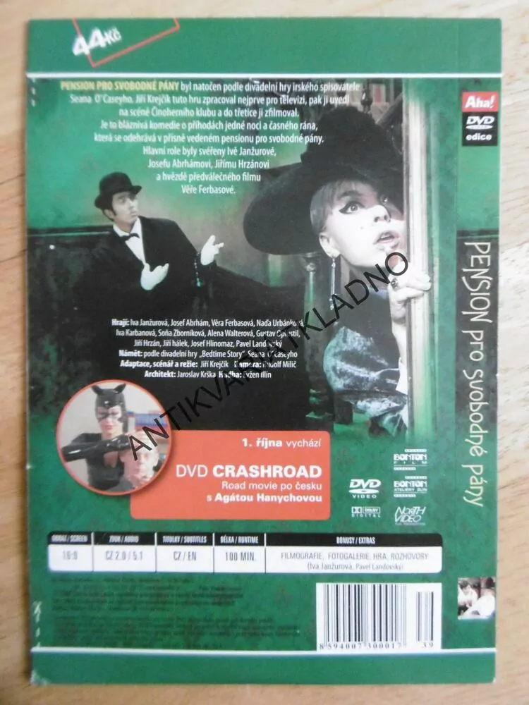 PENSION PRO SVOBODNÉ PÁNY, DVD FILM