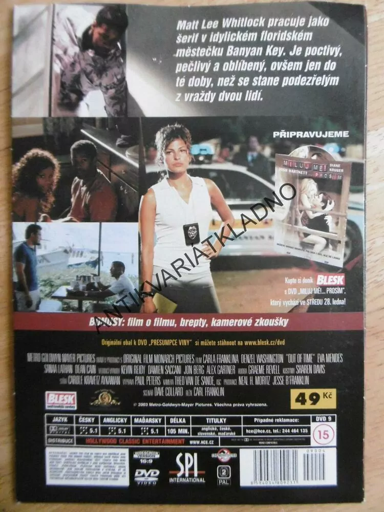 PRESUMCE VINY, D. WASHINGTON, DVD FILM,