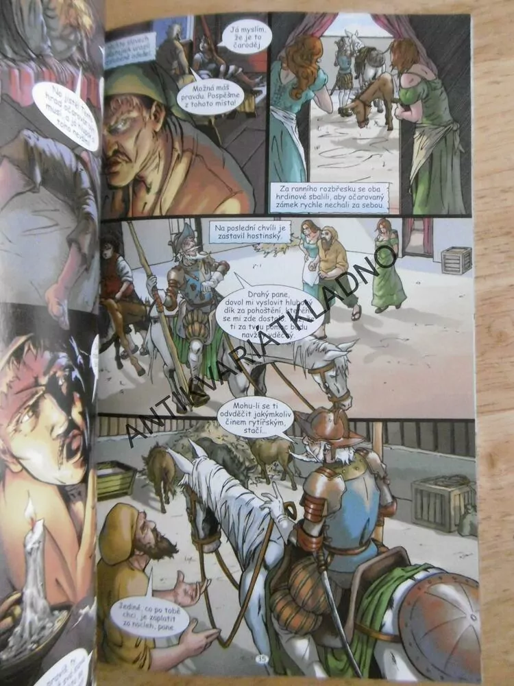 DON QUIJOTE I., MIGUEL DE CERVANTES, KOMIKS, **an
