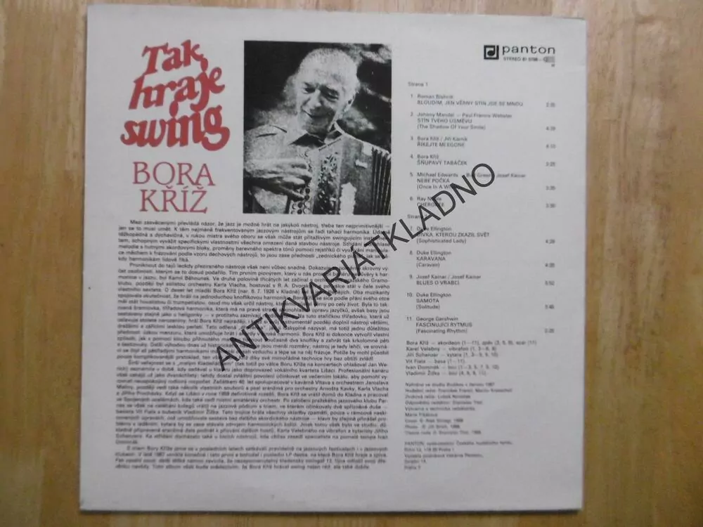 TAK HRAJE SWING, BORA KŘÍŽ, LP