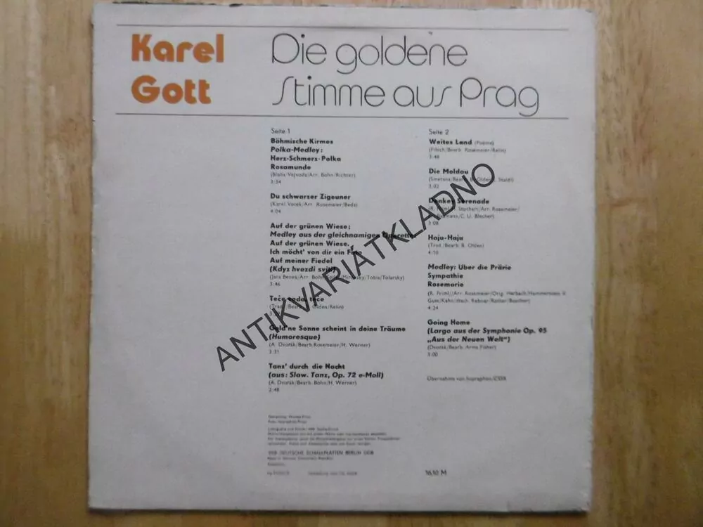 KAREL GOTT, DIE GOLDENE STIMME AUS PRAG, LP