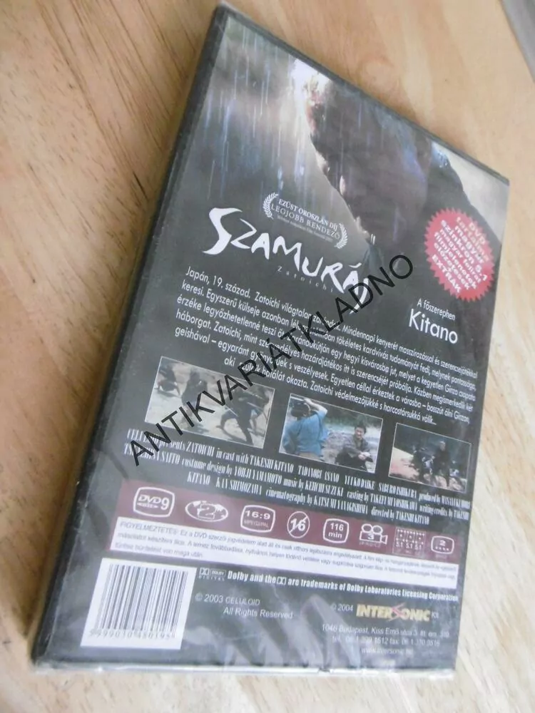 SAMURAJ, MAĎARSKY, DVD FILM