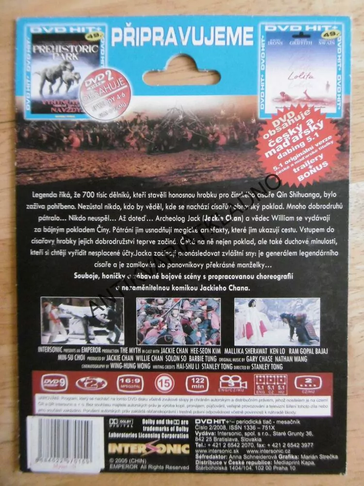 MÝTUS, JACKIE CHAN, DVD FILM