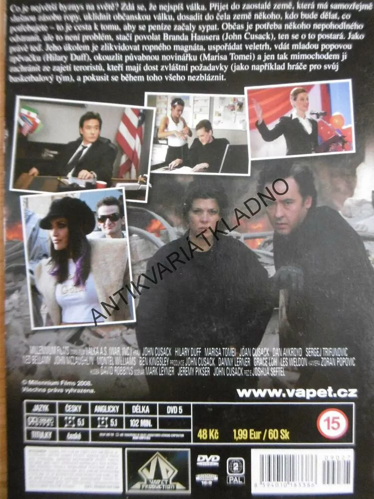 VÁLKA A.S., DVD FILM