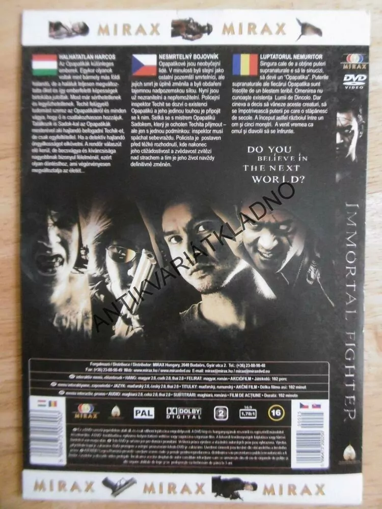 IMMORTAL FIGHTER, DVD FILM