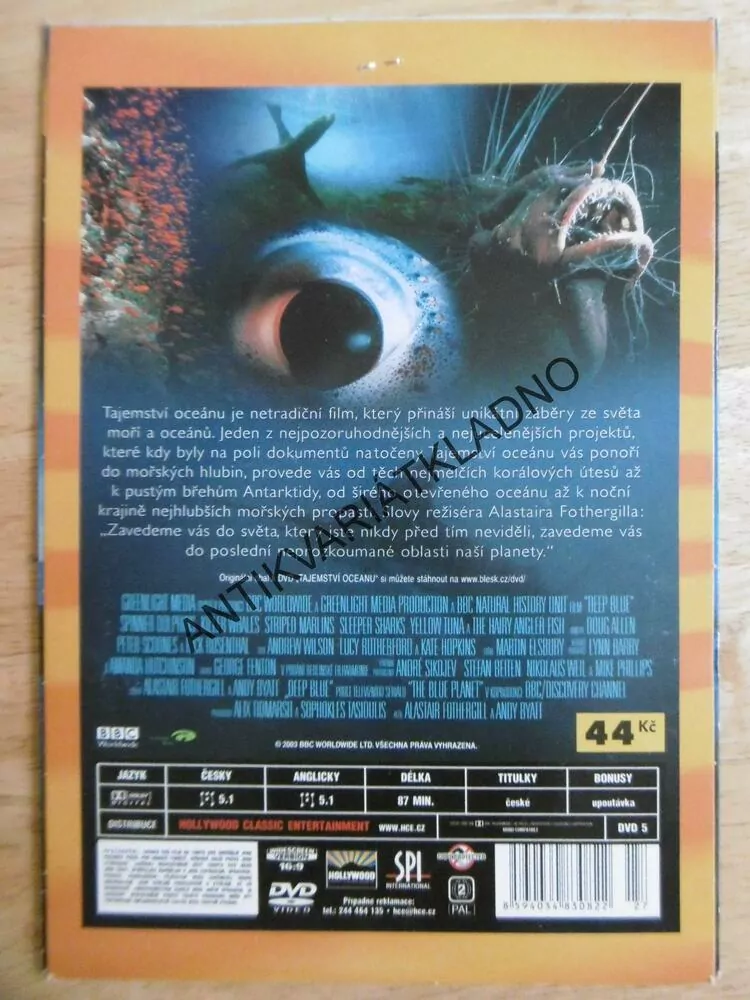 TAJEMSTVÍ OCEÁNU, DVD FILM