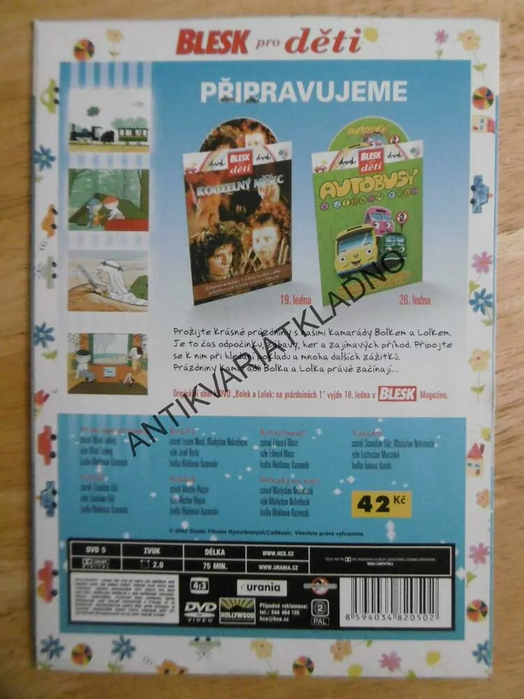 BOLEK A LOLEK NA PRÁZDNINÁCH 1, DVD FILM