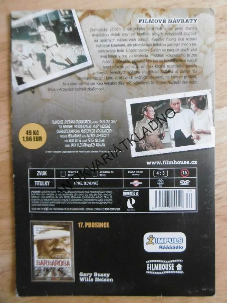 DLOUHÝ SOUBOJ, DVD FILM