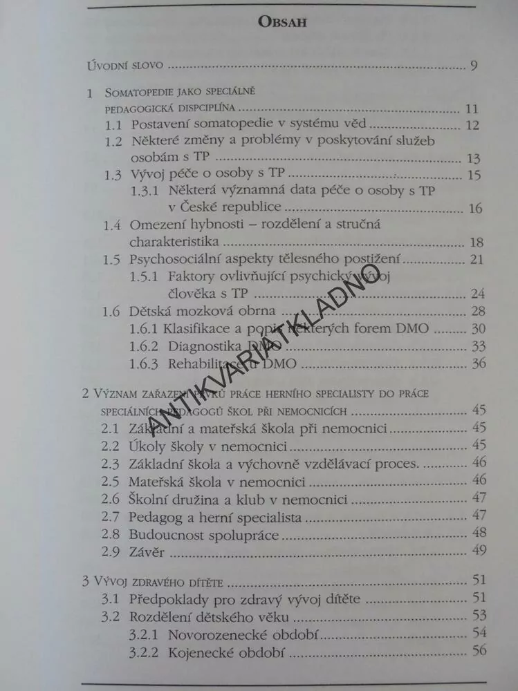 HERNÍ SPECIALISTA V SOMATOPEDII, VALENTA, PSYCHOLOGIE