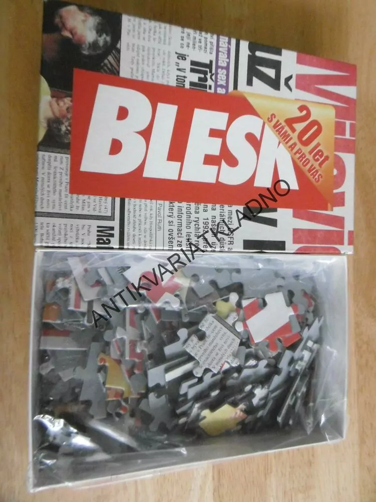 DĚTSKÁ STOLNÍ HRA, PUZZLE, BLESK 20 LET S VÁMI A PRO VÁS