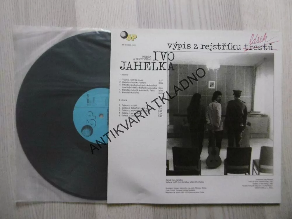 VÝPIS Z REJSTŘÍKU LÁSEK, IVO JAHELKA