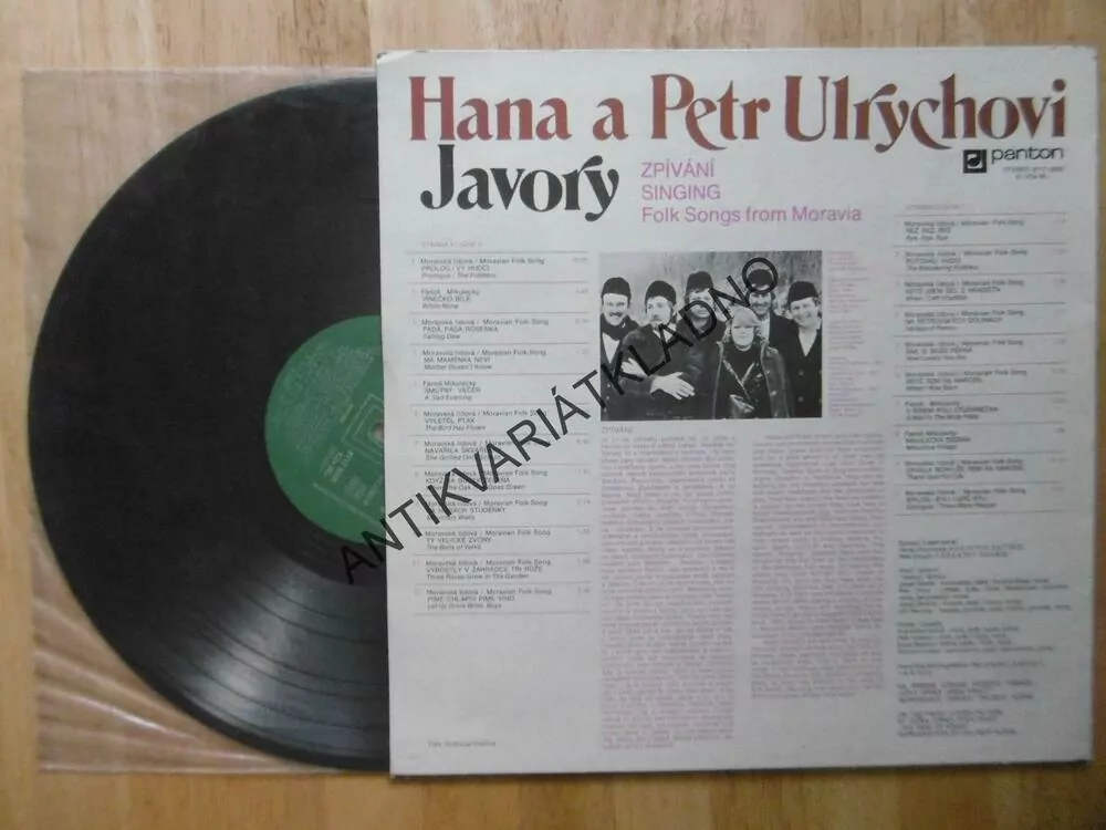 HANA A PETR ULRYCHOVI, JAVORY ZPÍVÁNÍ