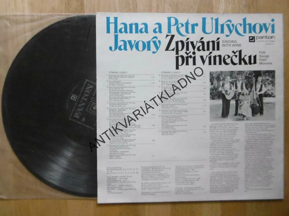 HANA A PETR ULRYCHOVI, JAVORY ZPÍVÁNÍ PŘI VÍNEČKU