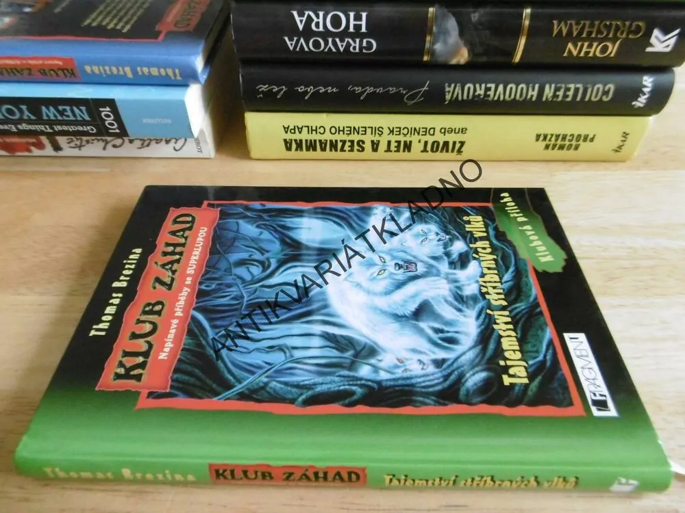KLUB ZÁHAD, TAJEMSTVÍ STŘÍBRNÝCH VLKŮ, LUPA, THOMAS BREZINA, bez lupy, **an