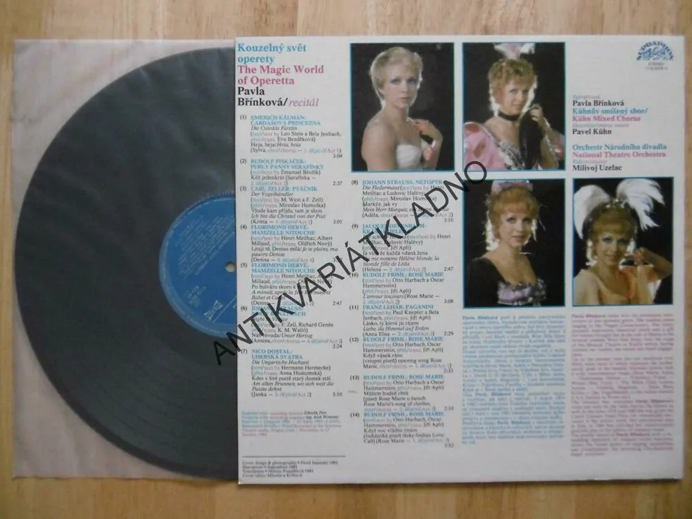 KOUZELNÝ SVĚT OPERETY, PAVLA BŘÍNKOVÁ, LP