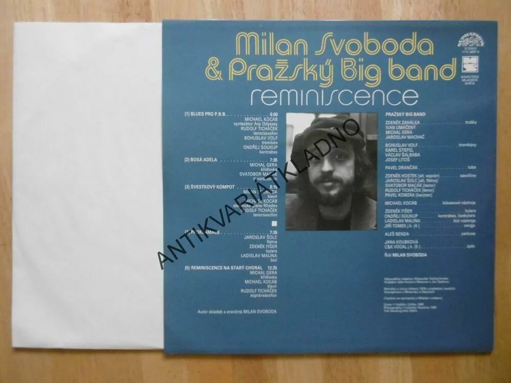MILAN SVOBODA A PRAŽSKÝ BIG BAND, REMINISCENCE, LP