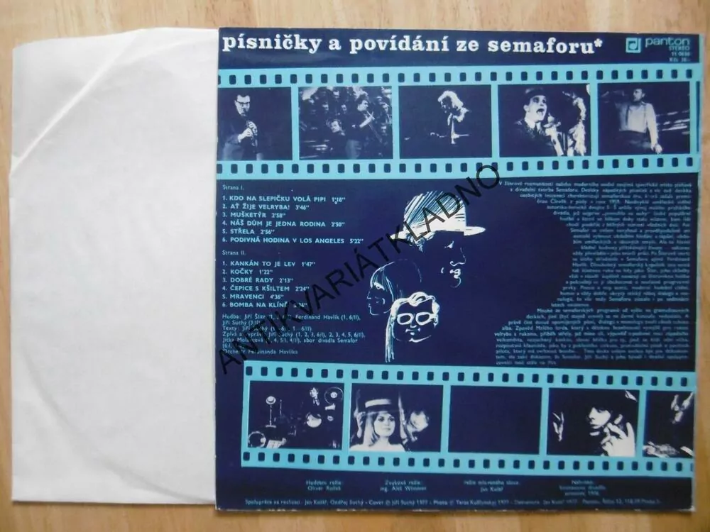 PÍSNIČKY A POVÍDÁNÍ ZE SEMAFORU 1., ZPÍVÁ JIŘÍ SUCHÝ, MOLAVCOVÁ, GRAMODESKA