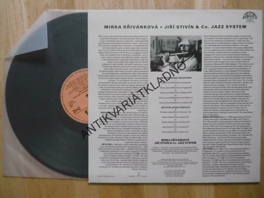 JIŘÍ STIVÍN, MIRKA KŘIVÁNKOVÁ, ZRCADLENÍ, REFLECTIONS, LP