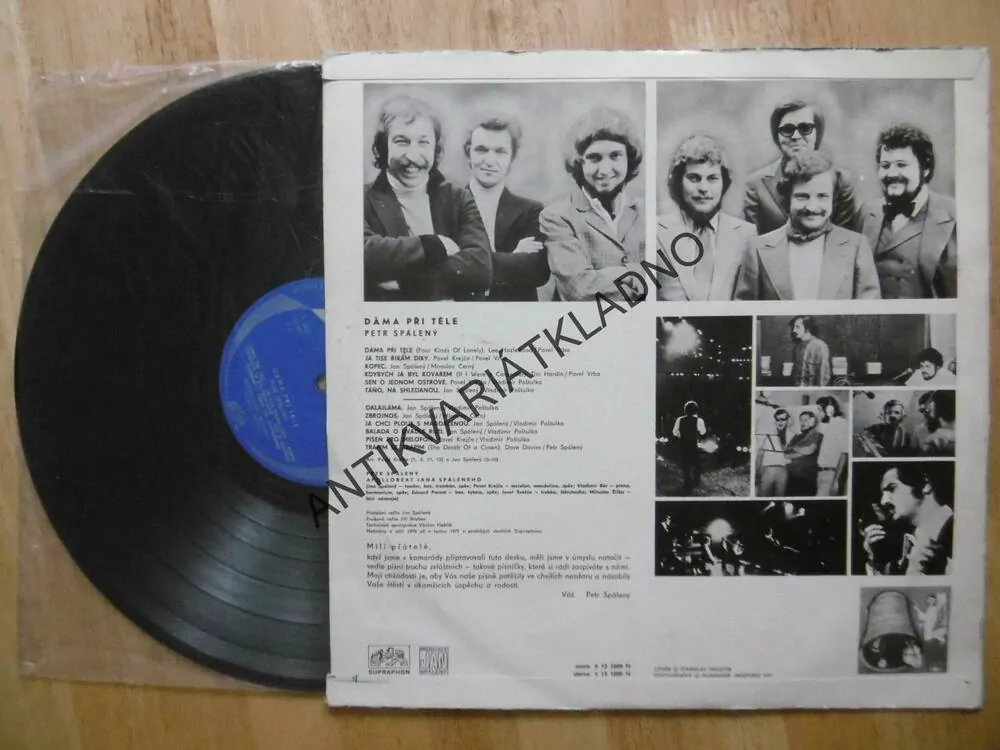 PETR SPÁLENÝ, APOLLOBEAT, DÁMA PŘI TĚLE, LP