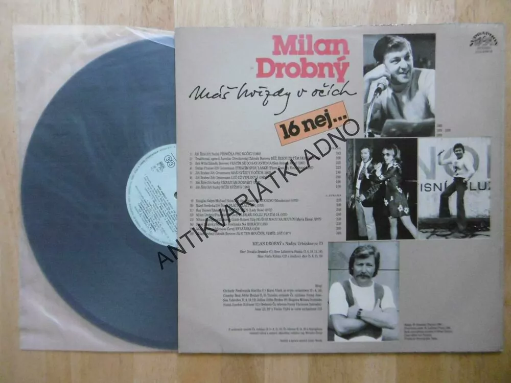 MILAN DROBNÝ, MÁŠ HVĚZDY V OČÍCH, 16 NEJ, LP