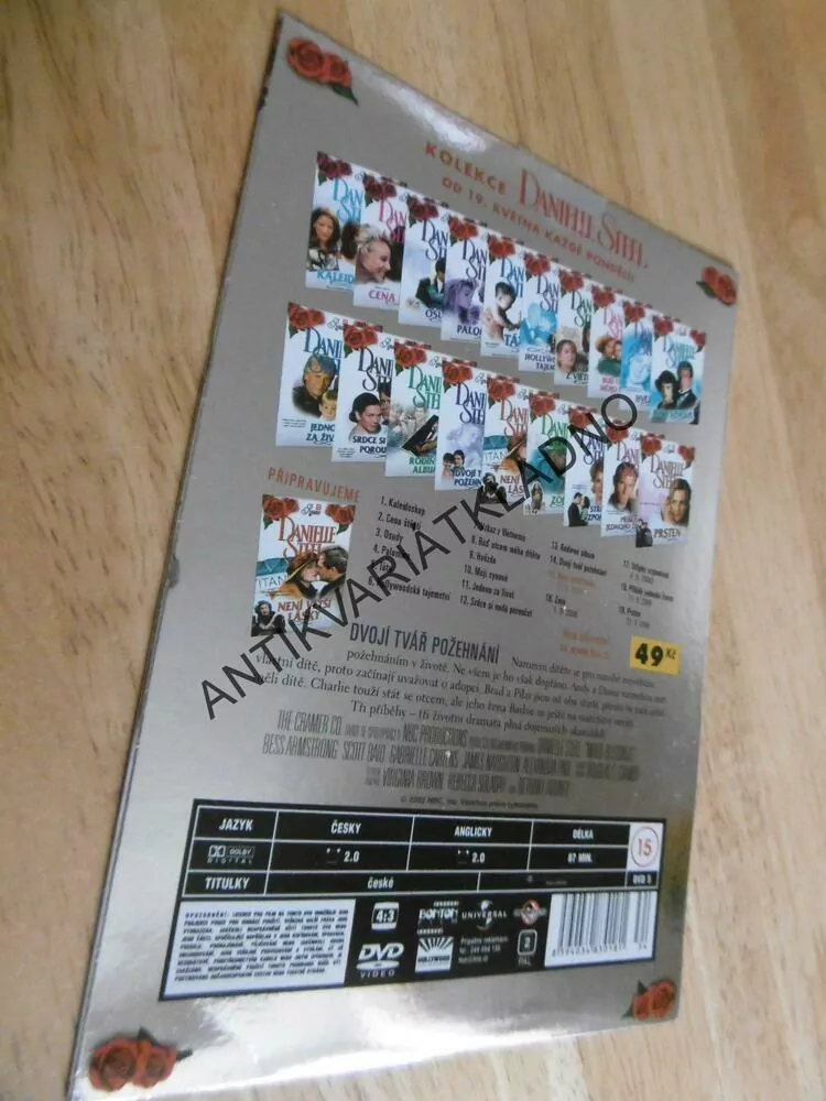 DANIELLE STEEL, DVOJÍ TVÁŘ POŽEHNÁNÍ, DVD FILM