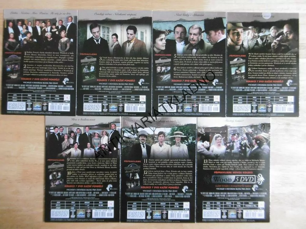 SÁGA RODU FORSTYDŮ 1.-7., DVD FILM