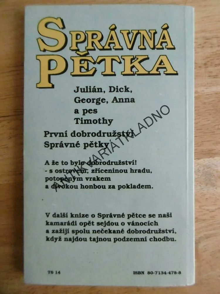 SPRÁVNÁ PĚTKA, PĚTKA NA OSTROVĚ POKLADŮ, ENID BLYTONOVÁ,