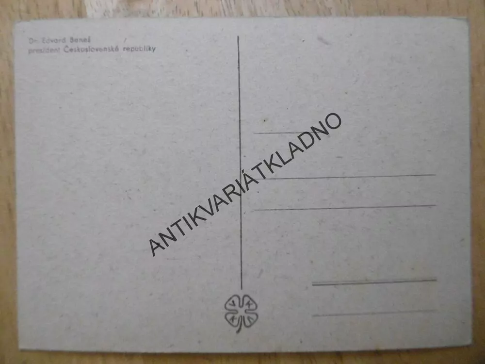 DR. EDVARD BENEŠ, PREZIDENT, PORTRÉT Z PROFILU