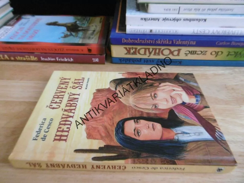 ČERVENÝ HEDVÁBNÝ ŠÁL, FEDERICA DE CESCO, **an