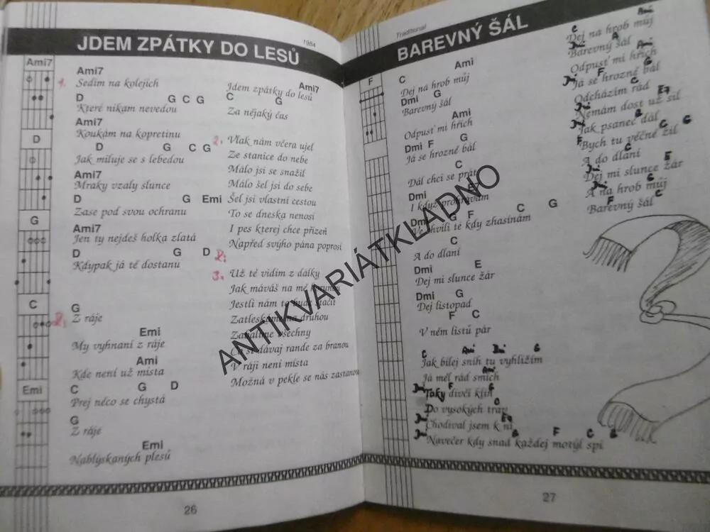 AKORD 1, PAVEL ŽALMAN LOHONKA, ZPĚVNÍK, NOTY, TEXTY