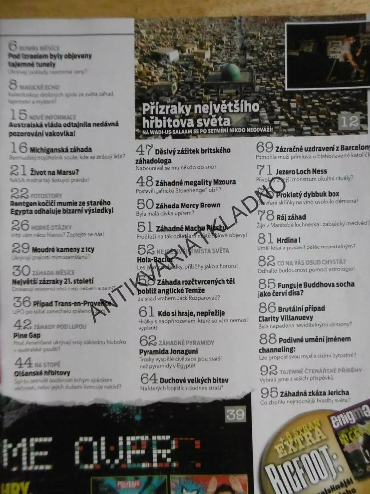 ENIGMA, 2/2020, 10 NEJTAJEMNĚJŠÍCH ZÁZRAKŮ SOUČASNOSTI