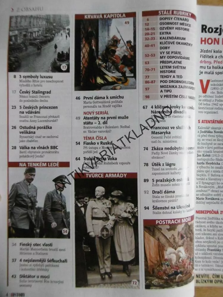 HISTORY REVUE 5/2019, ČASOPIS O HISTORII