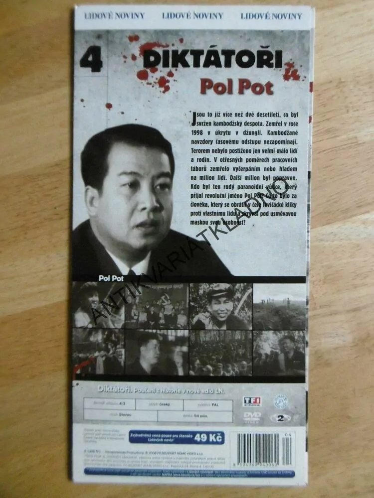DIKTÁTOŘI 4., POL POT, DVD FILM 