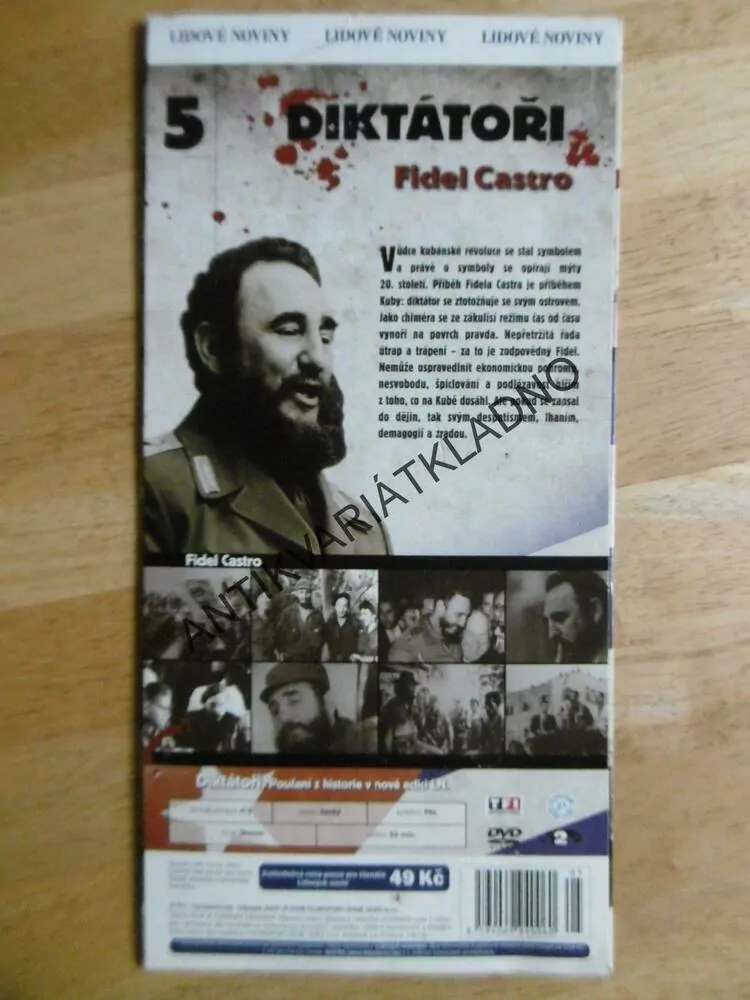 DIKTÁTOŘI 5., FIDEL CASTRO, DVD FILM