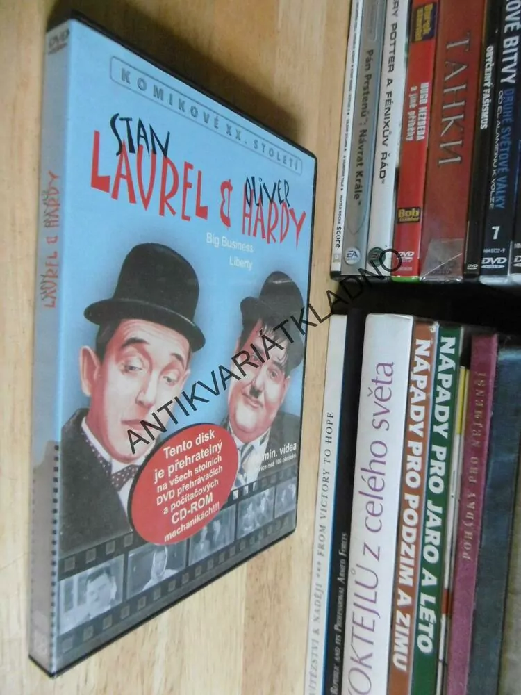 LAUREL A HARDY, BIG BUSSINES, LIBERTY, DVD FILM