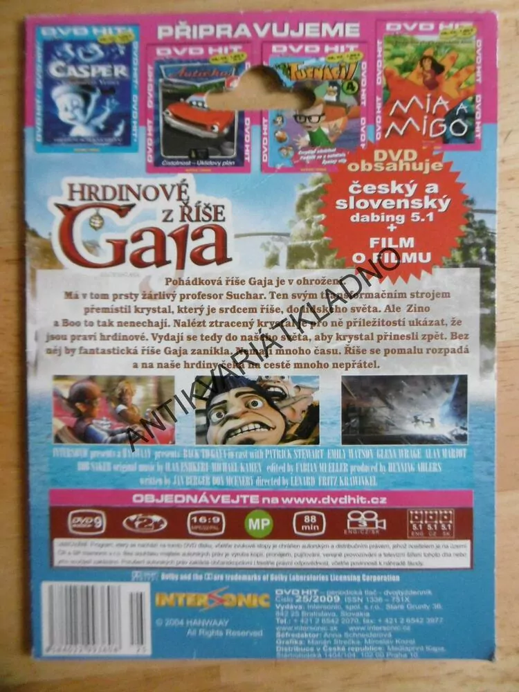 HRDINOVÉ Z ŘÍŠE GAJA, DVD FILM