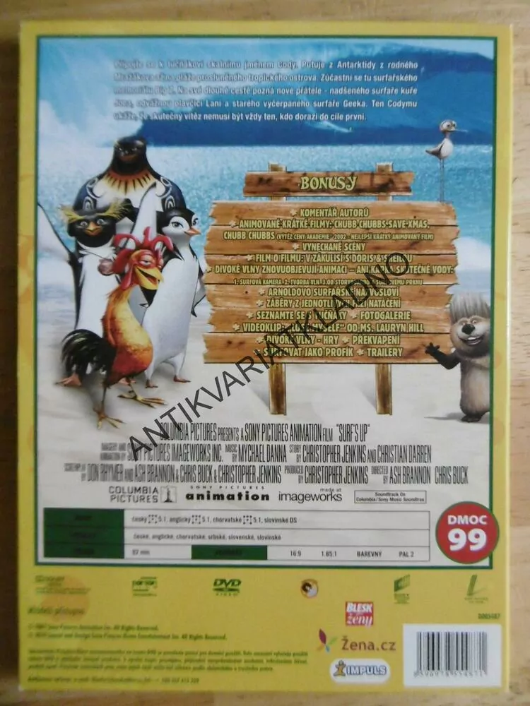 DIVOKÉ VLNY, DVD FILM